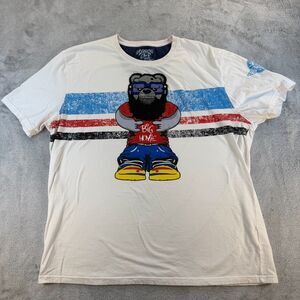 Elite Big Homie Bear Graphic T Shirt Mens 3XL White Streetwear Tee